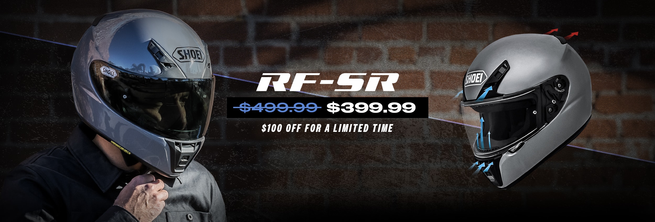 SHOEI RF-SR Helmet on sale for $399.99